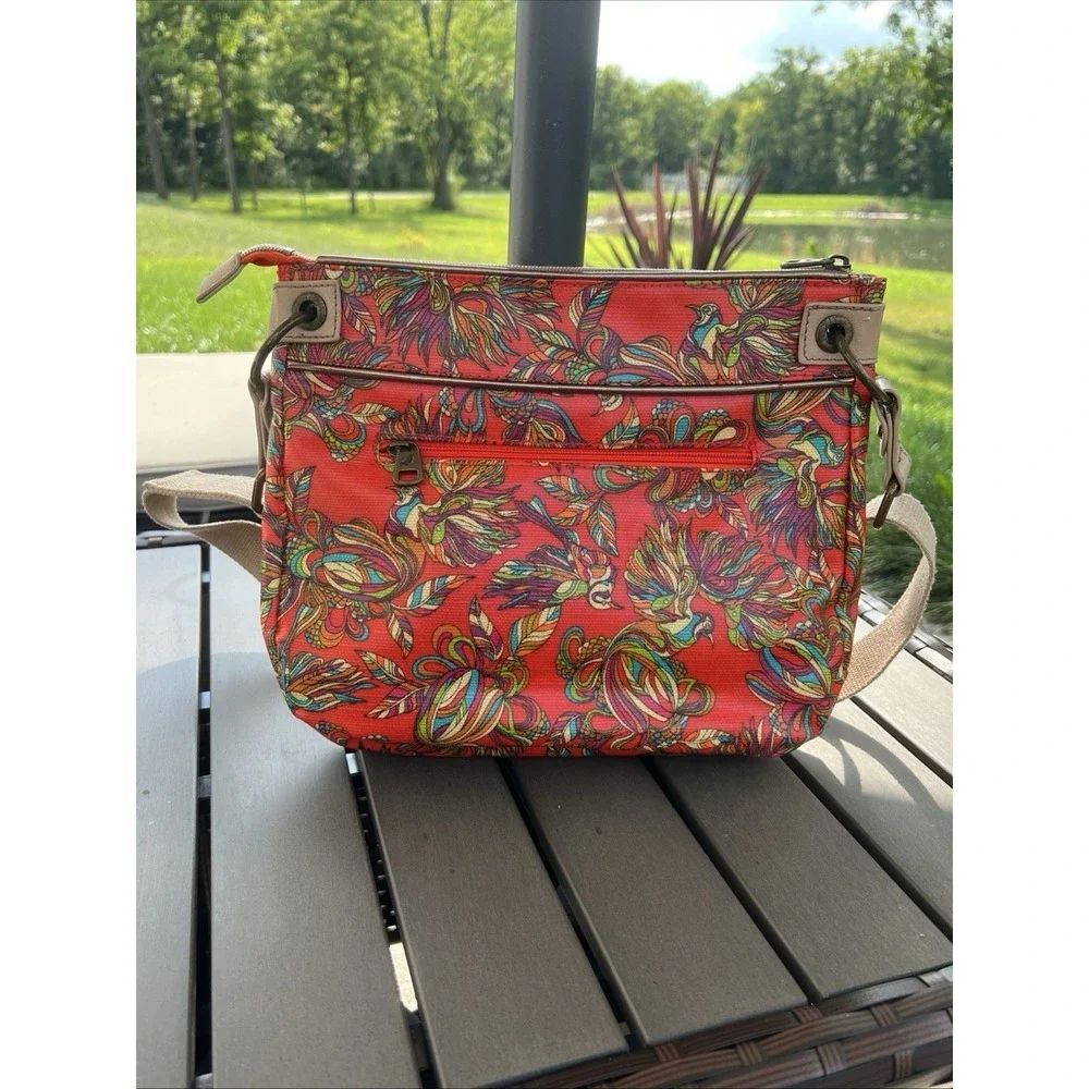 Sakroots Birds‎ of Paradise Crossbody Metro Bag Handbag Boho Festival Purse